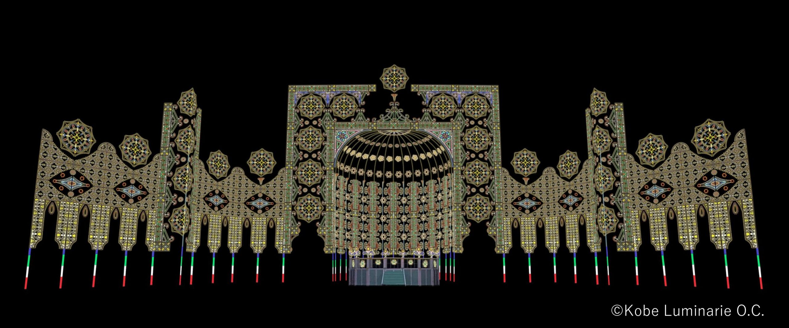 第31回神戸ルミナリエ東遊園地ⒸKobe Luminarie O.C.